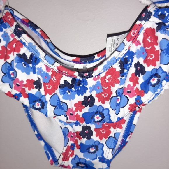 🆕️ Janie and Jack Floral Swimsuit Tankini 2 Pc 2T - Picture 3 of 4